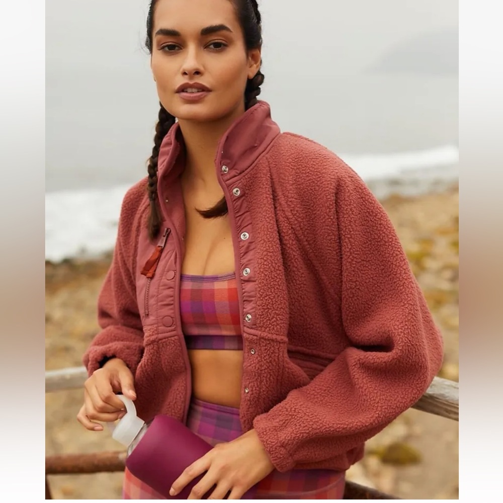 Free People Hit The Slopes Fleece Jacket